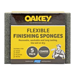 Oakey Flexible Finishing Pads Pack of 5 Coarse - Picture 1 of 3