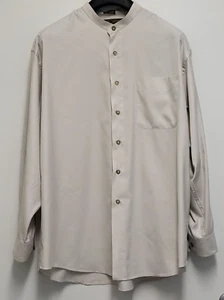 Camisa de vestir John Henry para hombre XL abotonada manga larga micro tacto tela lisa - Imagen 1 de 16