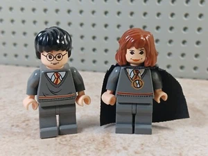 LEGO Harry Potter Hermione Girl Friend Lot of 2 Minifigures Hogwarts Uniform - Picture 1 of 2