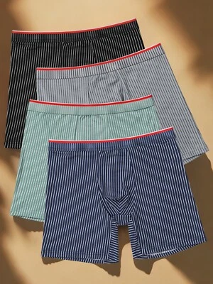 4 pack Men's boxing comfortable boxers to give her husband a holiday gift S-XXXL - Image 1 of 4