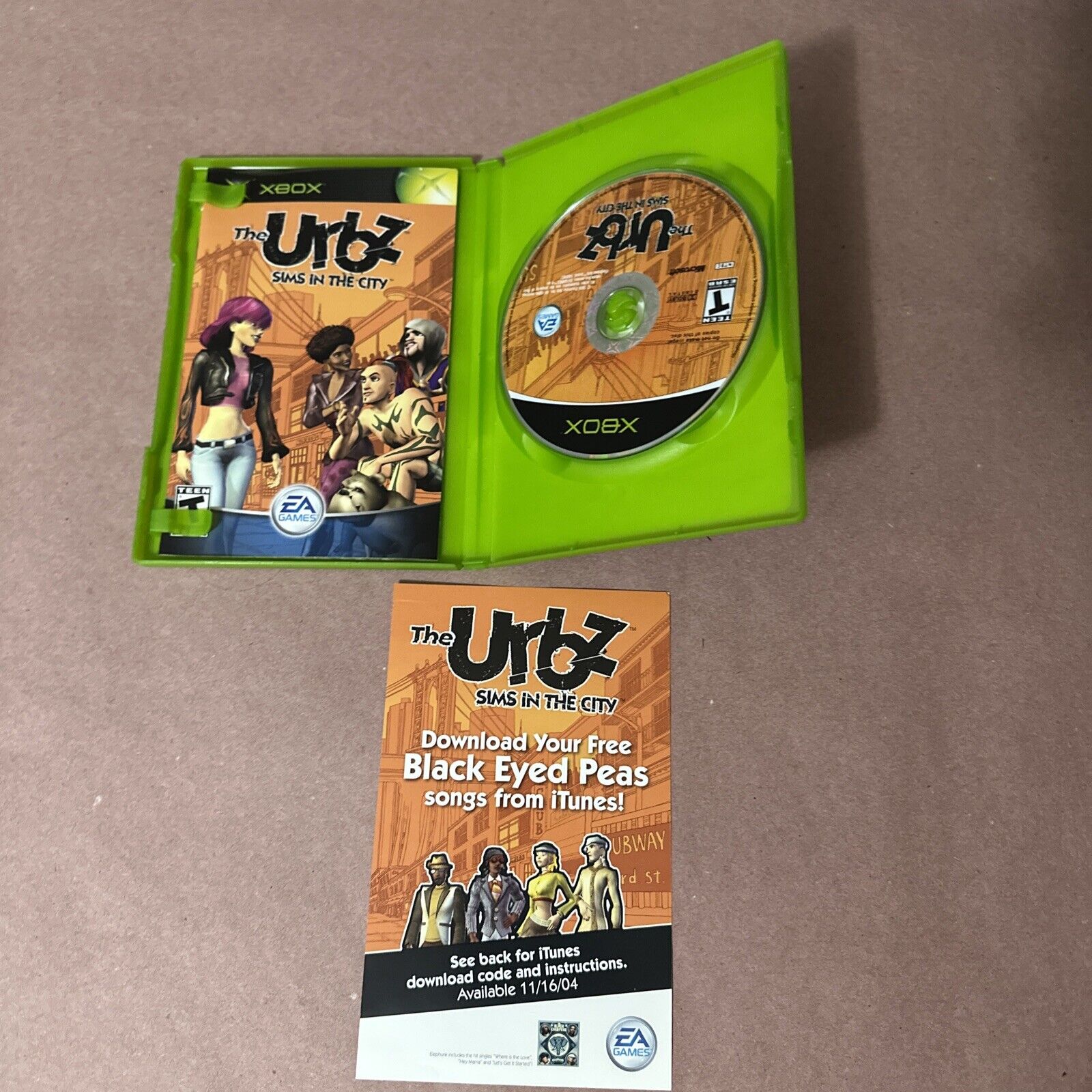 Urbz: Sims in the City (Microsoft Xbox, 2004) CIB with Insert!