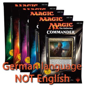 GERMAN Magic MTG 2015 Commander C15 Sealed Deck Complete Box Set the Gathering 