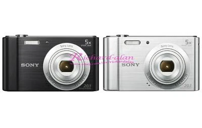 Sony Cyber-shot DSC-W800 20.1 MP 5x Optical Zoom Digital Camera - 100% Working - Image 1 of 4