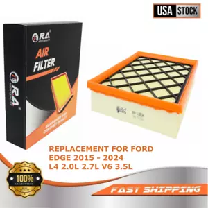 11480 Engine Air Filter for FORD EDGE 2015 - 2024 2.0L 2.7L 3.5L Titanium SEL SE - Picture 1 of 6