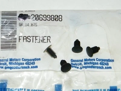 4 GM Fender Nose Plate 12mm Weatherstrip Seal Fastener 20699808 12mm Pin Plug - Image 1 of 3
