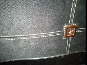 Diane von Furstenberg Kleidersack Leder Wildleder hängend Gepäck - Bild 1 von 7