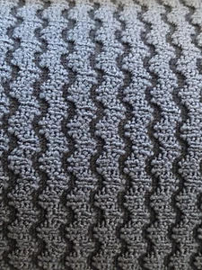Upholstery Fabric Royal Navy Blue Squiggle Way Lines Polyester 6.25 Yards - Picture 1 of 5