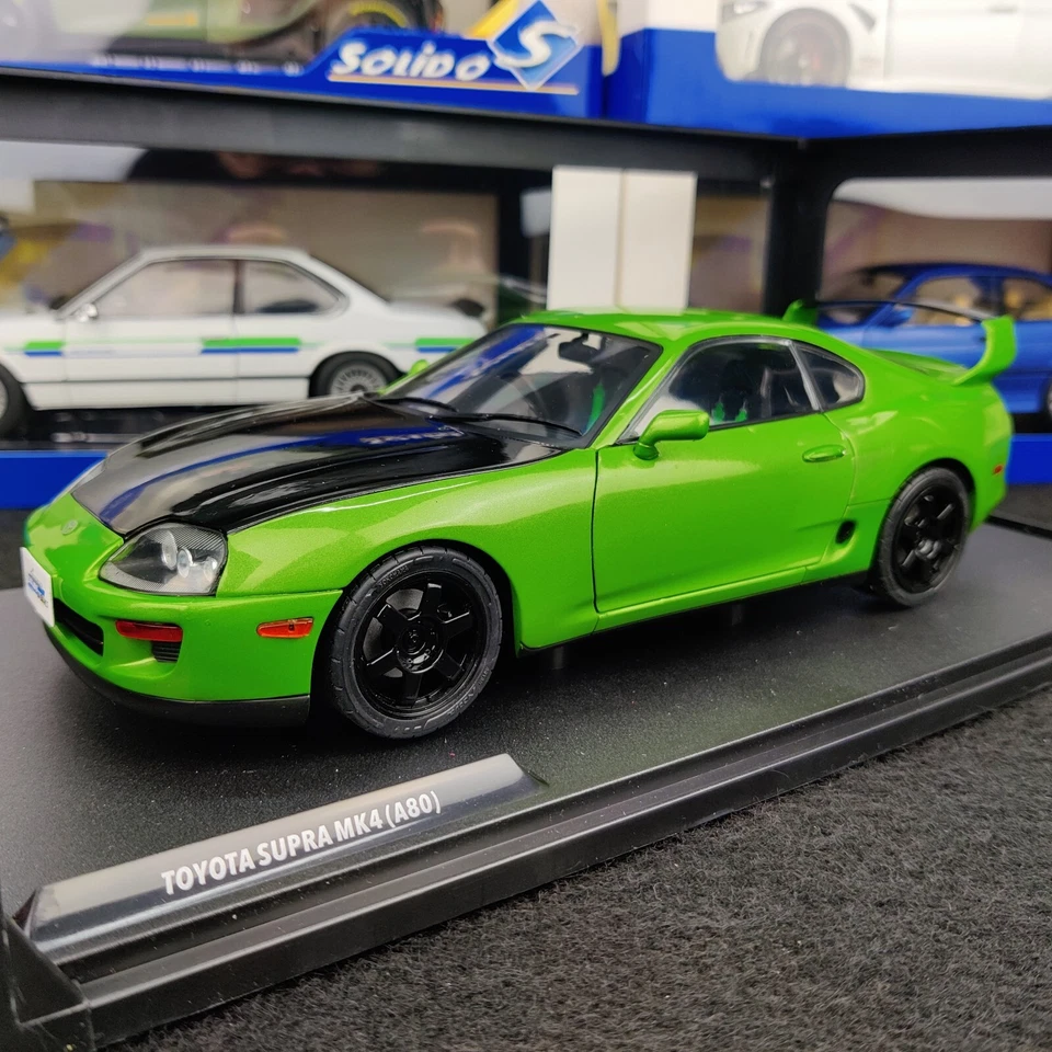SOLIDO TOYOTA SUPRA MK-4 A80 SOLIDO WORKS GREEN 1993 1:18 NUOVO SCATOLA 2025 - Immagine 1 di 4
