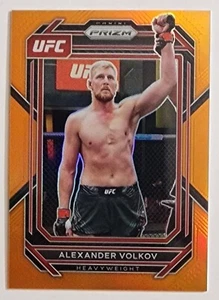 2023 Panini Prizm UFC Orange Alexander Volkov Heavyweight /99 - Afbeelding 1 van 2