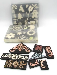 Making Memories Foam Stamp Sets, Lot of 3 - Flourishes, Christmas, Flowers - Picture 1 of 4