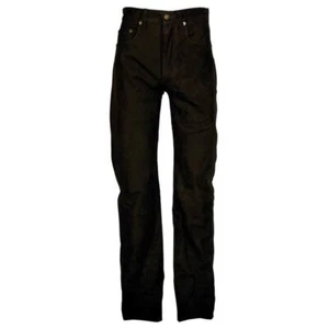 Modeka Pantalón Moto Vaqueros Cuero Negro Hombre Talla 42 - Imagen 1 de 5