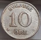 Sweden 10 öre ore 1938 KM#780 Silver King Gustav V (3132)