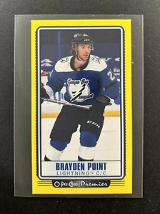 Brayden Point-2021-22 O-Pee-Chee - Premier Yellow Border Tallboys-#P-17 - Picture 1 of 2