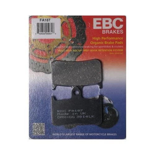 EBC 前刹车片适用于本田 1993 - 97 CBR900R 02-07 CB900F 919 FA187 — 第 1/1 张图片