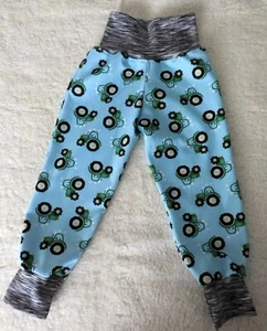 Pumphose ♥ Mitwachshose ♥ Hose ♥ Hellblau ♥ Traktoren ♥ Traktor ♥ handmade - Bild 1 von 1