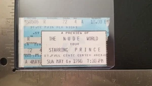 PRINCE - ¡DE COLECCIÓN 6 DE MAYO DE 1990 ST. PAUL, MN BOLETO DE CONCIERTO TALÓN SOLO CONCIERTO EN EE. UU.! - Imagen 1 de 1