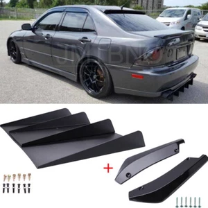 For Lexus IS300 IS200 Rear Bumper Diffuser Fin Spoiler Lip Splitter + Rear Spats - Bild 1 von 15