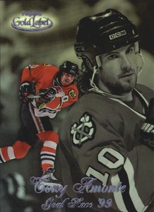 1998-99 (BLACKHAWKS) Topps Gold Label Goal Race '99 Black #GR9 Tony Amonte