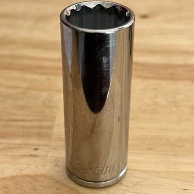 Blue Point 11/16 Deep Socket 3/8 Drive 12 Point BLPL381116 - Image 1 of 4