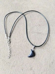 Blue Goldstone Healing Crystal Moon Stone 5/8" Pendant Natural Gem Necklace - Picture 1 of 3