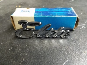 1974 Ford Torino "Elite" Front Fender Emblem Name Plate Collectable Vintage OEM - Picture 1 of 2