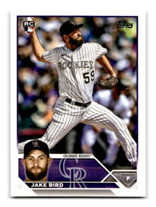 2023 Topps Update Baseball Card #US162 - Jake Bird Rookie RC (Rockies)