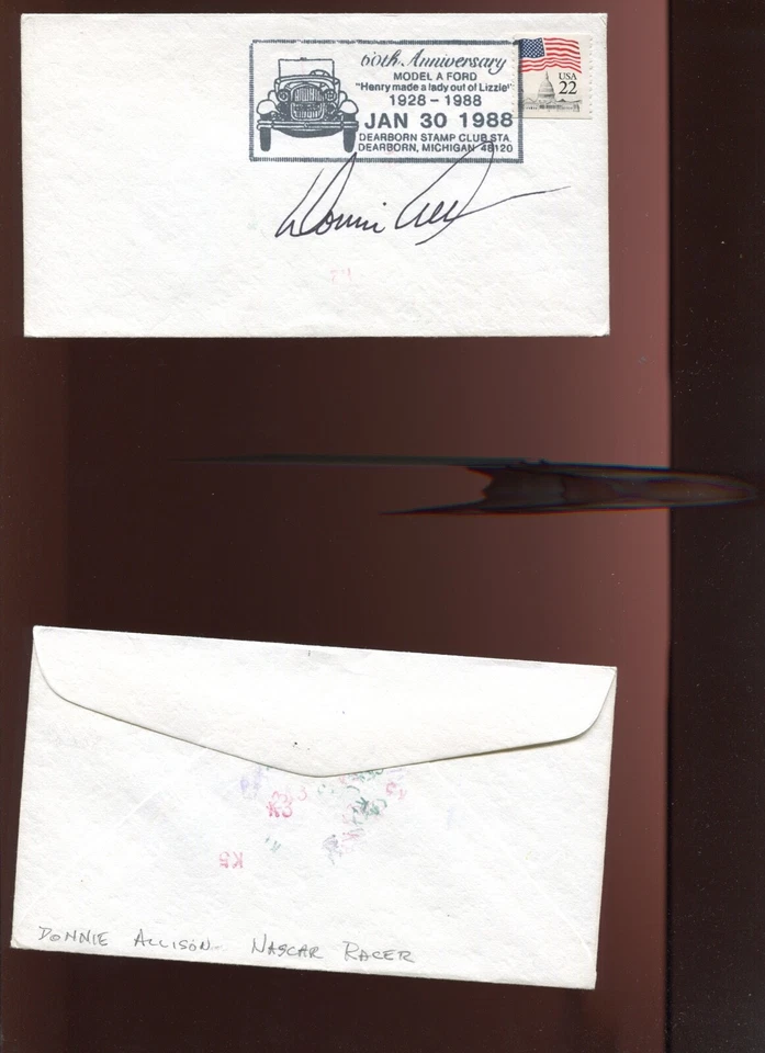 Donnie Allison NASCAR Driver Signed Cover DC1085 - Image 1 of 1