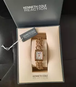 VINTAGE Kenneth Cole Reaction Damen Armbanduhr goldfarben - Bild 1 von 6