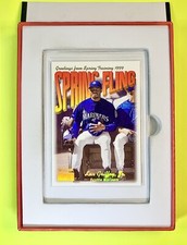 1999 Skybox Premium Spring Fling Ken Griffey Jr REFRACTOR FOIL SP - HOF SP