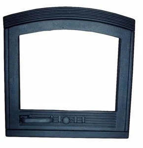 Cast Iron Fire Door Clay Bread Oven Pizza Stove Fireplace Black (PN) 49,5 x 48,5 - Picture 1 of 5