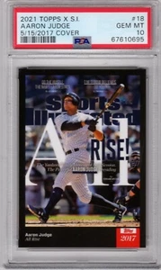 Topps X Sports Illustrated 2021 Aaron Judge - #18 - PSA 10 - Yankees - Imagen 1 de 2