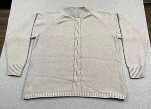 Pronto Uomo Maglione Uomo XL Maglia Alta Pullover Cotone Grigio Papà Nonno Pescatore - Foto 1 di 19