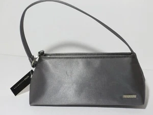 NWT XOXO Anatasia small purse grey/siver smooth Rayon Satin retail $32 - Picture 1 of 8