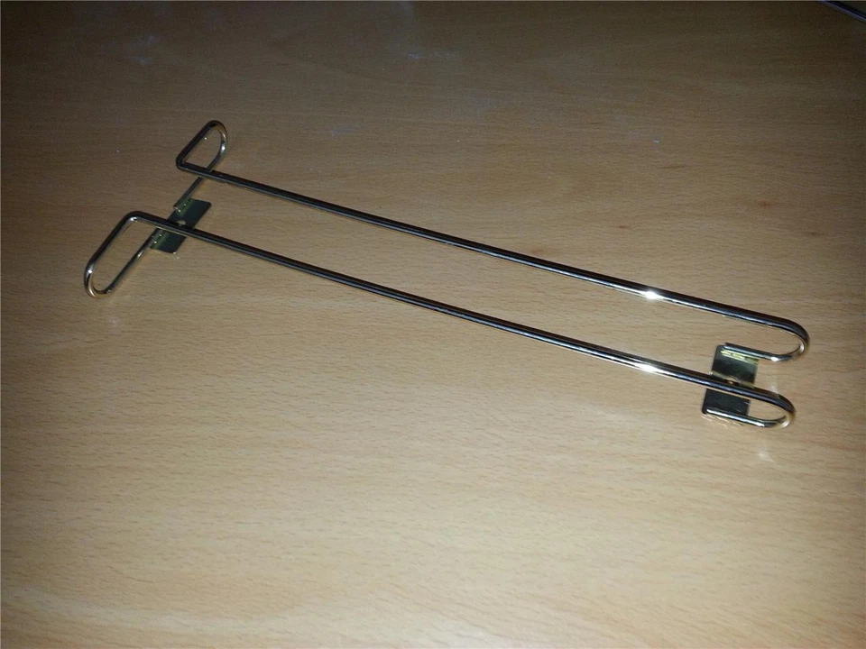 10" Wire Wine Glass Rack Hanger Holder Stemware Brass (Gold Color) - Image 1 of 1