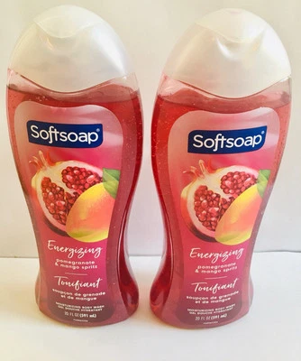 2 Softsoap Moisturizing Body Wash Pomegranate & Mango Spritz 20 Fl. oz Each - Image 1 of 4
