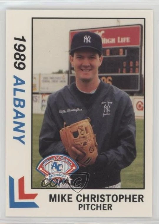 1989 Best Albany-Colonie Yankees Mike Christopher #22 - Image 1 of 2
