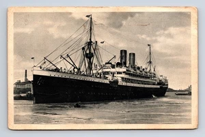 Norddeutscher Lloyd Bremen Posted from Germany Emmanuel Kant 15c Stamp Postcard - Picture 1 of 4
