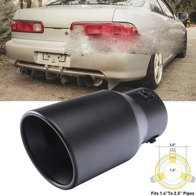 2X Car Exhaust Pipe Tip Rear Throat Muffler Tailpipe For Acura Integra ZDX Foto 1 de 4