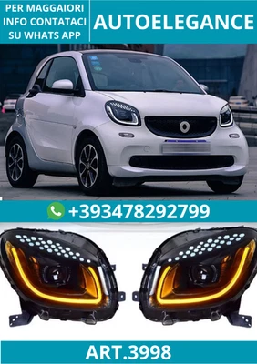 💥ART.3998 FARI LED PER SMART 453 FORTWO FORFOUR 2015-2019 CON INDICATORI💥 - Image 1 of 4