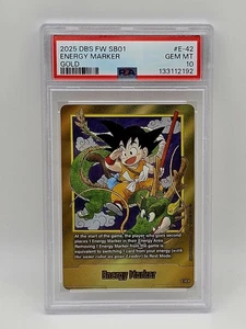 Dragon Ball Super Energy Marker E-42 Gold 2025 PSA 10 Gem Mint English  - Picture 1 of 1