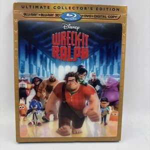 Wreck-It Ralph (3-D Blu-Ray/Blu-Ray/DVD/Digital Copy, 2013) Disney w/Slipcover - Picture 1 of 8