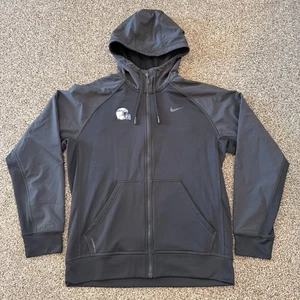 Nike Therma-Fit Hoodie Men's M Black Jacket Air Force Falcons Football Helmet - Picture 1 of 9