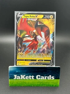 Pokemon Cards TCG - Battle Styles Tapu Koko V 50/163 Holo  + Excl Sleeve - Picture 1 of 2