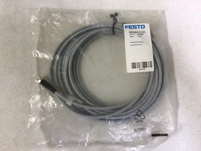 NEW, FESTO, NEBU-M8G3-K-5-LE3, CONNECTING CABLE, M8 3-PIN FEMALE, FREE SHIPPING - Image 1 of 4