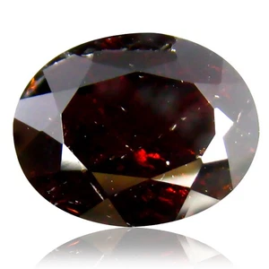3,80 Cts Ultra Classico Naturale Marrone Scuro Profondo Spessartite Granato Pietra Preziosa Sciolta - Foto 1 di 5