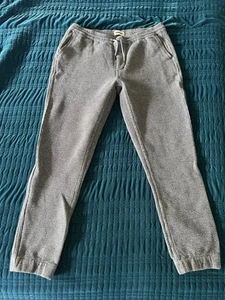 TAYLOR STITCH The Après Pantin Charcoal Sashiko Sweatpants Large - Picture 1 of 18