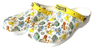 Pokemon 2 Crocs Classic Clog Pikachu Squirtle Charmander 207765 Sz 12M Nice - Picture 1 of 22