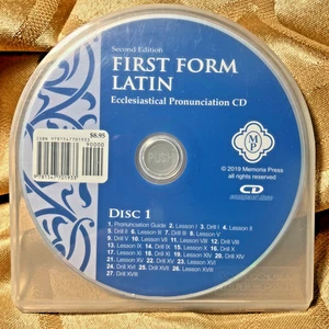 Memoria Press First Form Latin 2nd Edition Ecclesiastical Pronunciation 2 CDs - Picture 1 of 2