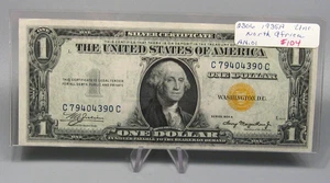 UNC 1935-A Yellow Seal North Africa Silver Certificate. C/C Block. - Picture 1 of 14