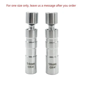 14mm/16mm Thin Wall Magnetic Swivel Spark Plug Socket 3/8 inch Drive 12 Point C - Picture 1 of 8